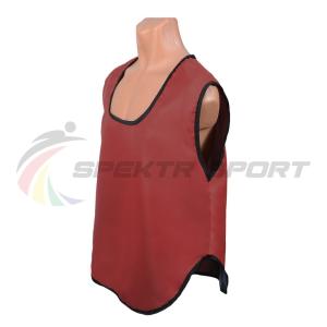 Купить Манишка футбольная односторонняя Spektr Sport красная, р.36-40 в Боровске 